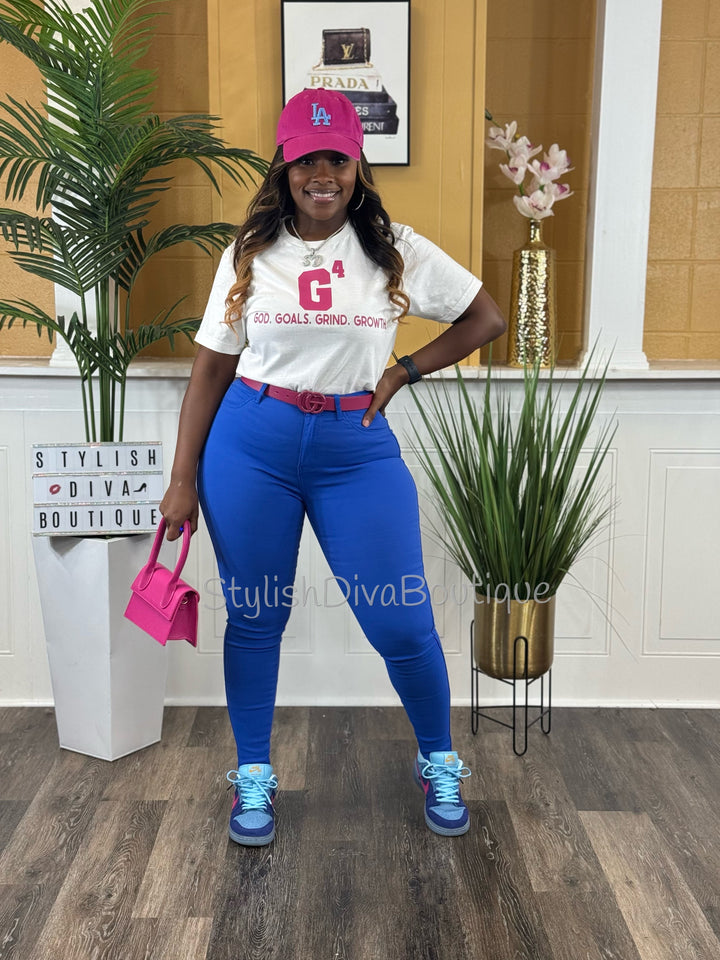 So Curvy Stretch Skinny Jeans up to 2XL (Royal Blue)
