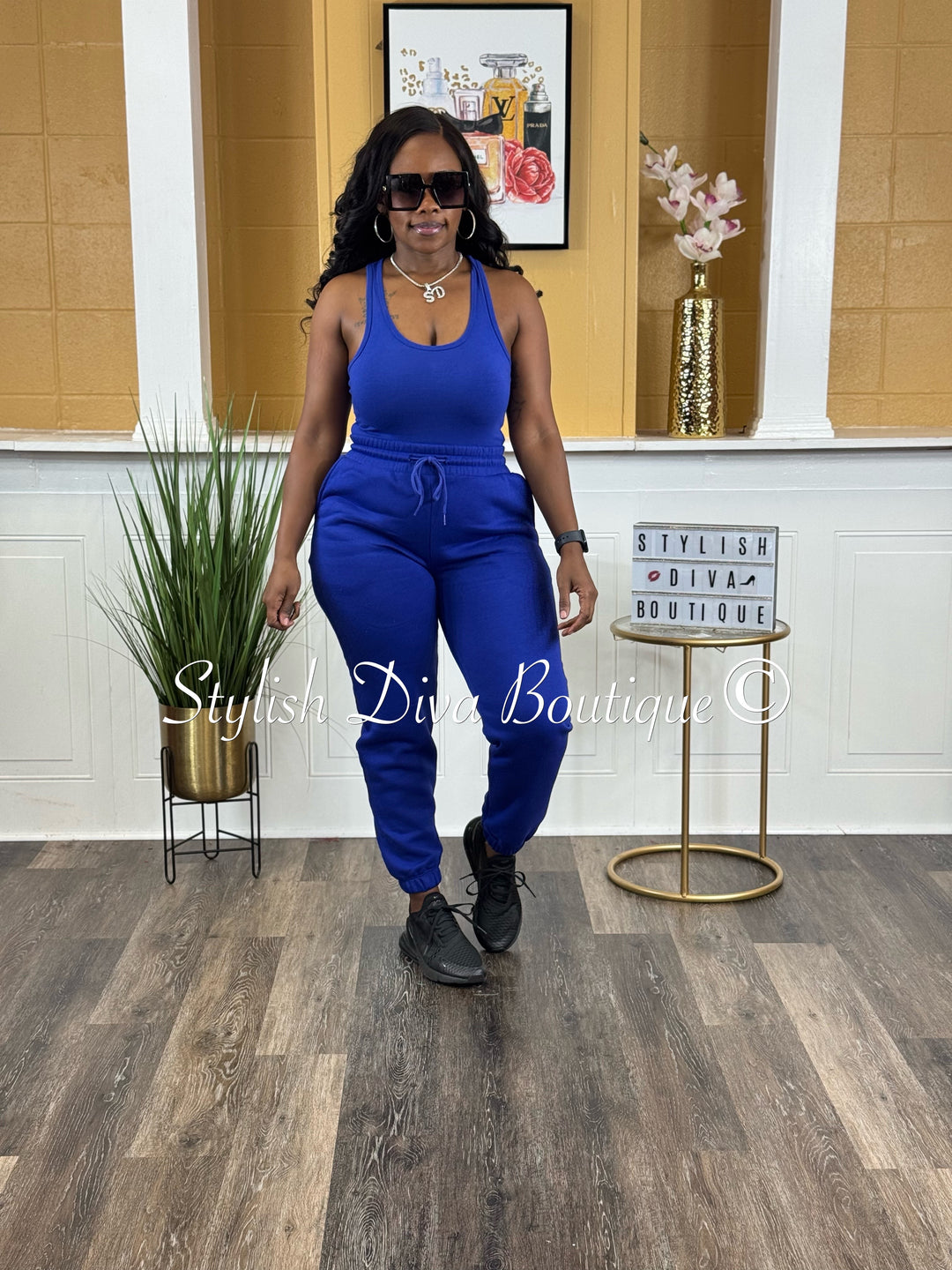 Kerri Jogger Set (Bright Blue)