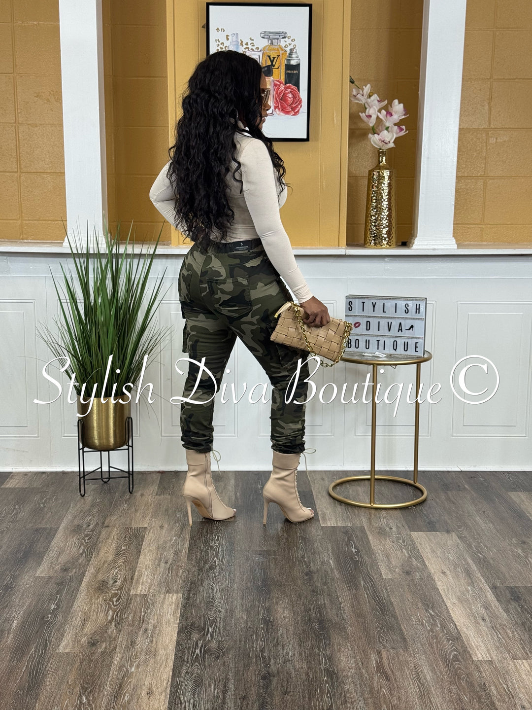 Kena Camo Cargo Joggers