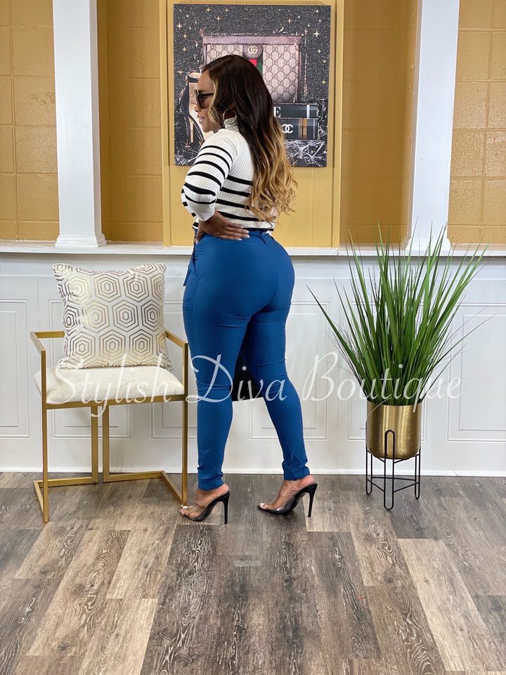 Luxe Diva Pants (Teal)