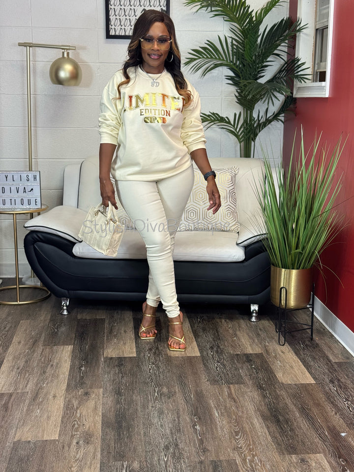 Limited Edition 1 of 1 Signature Sweatshirt Only up to 3XL (Metallic Gold Print)