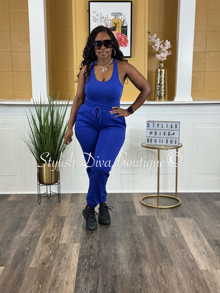 Kerri Jogger Set (Bright Blue)