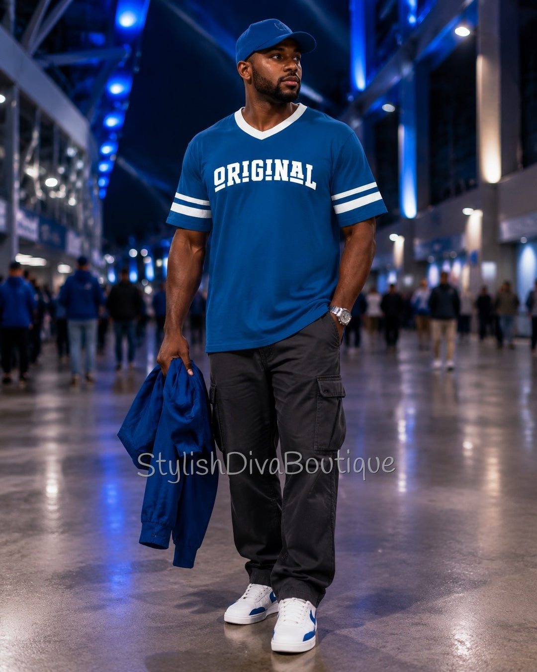 ORIGINAL Varsity Tee (Royal Blue/White)