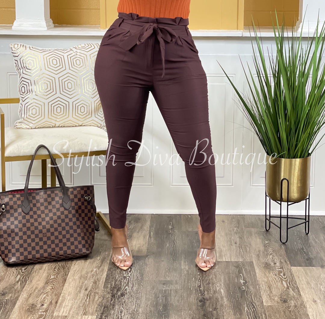 Luxe Diva Pants up to 3XL (Chocolate)