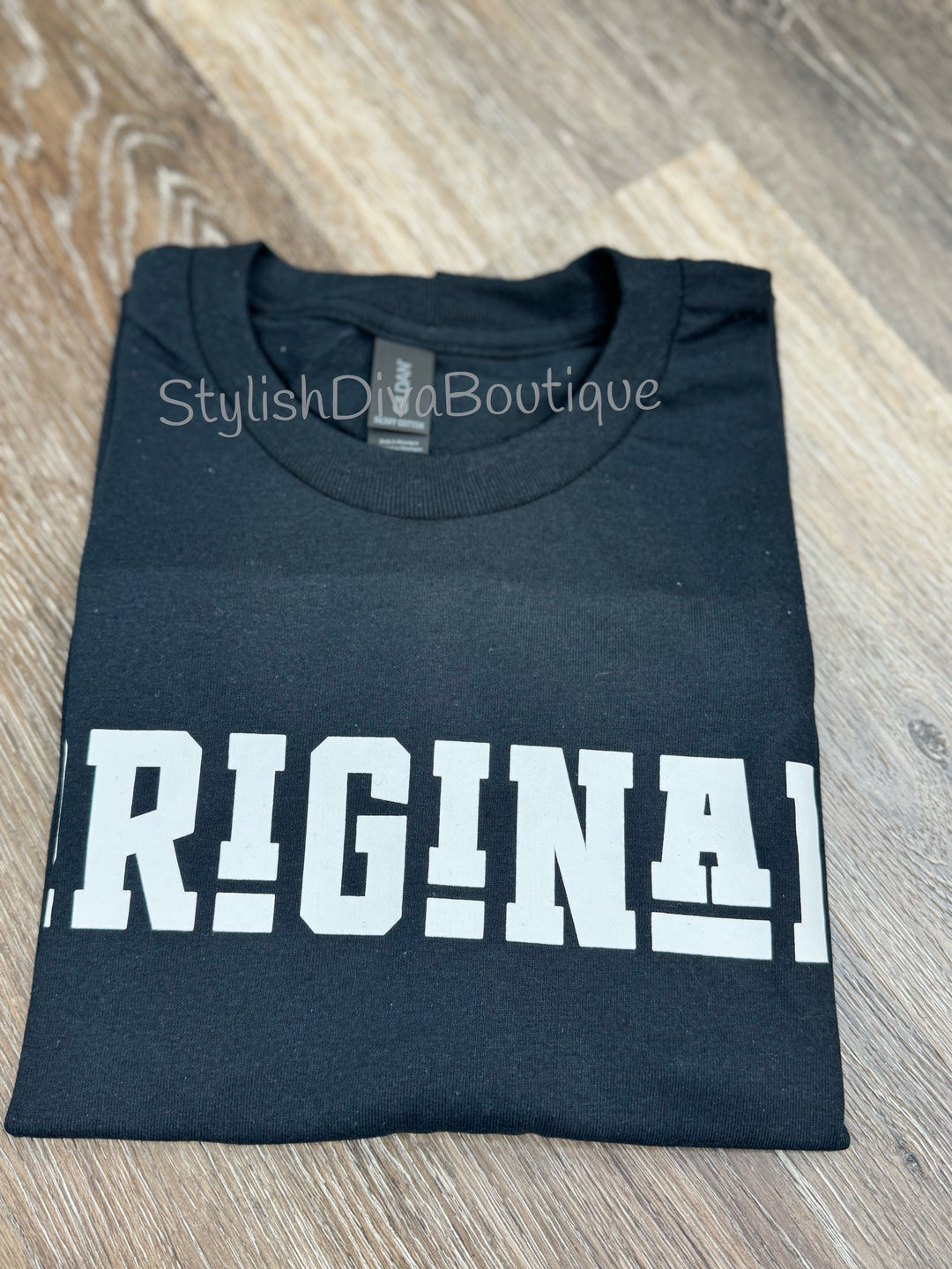 ORIGINAL Signature Graphic Tee (Black Shirt/White Print)