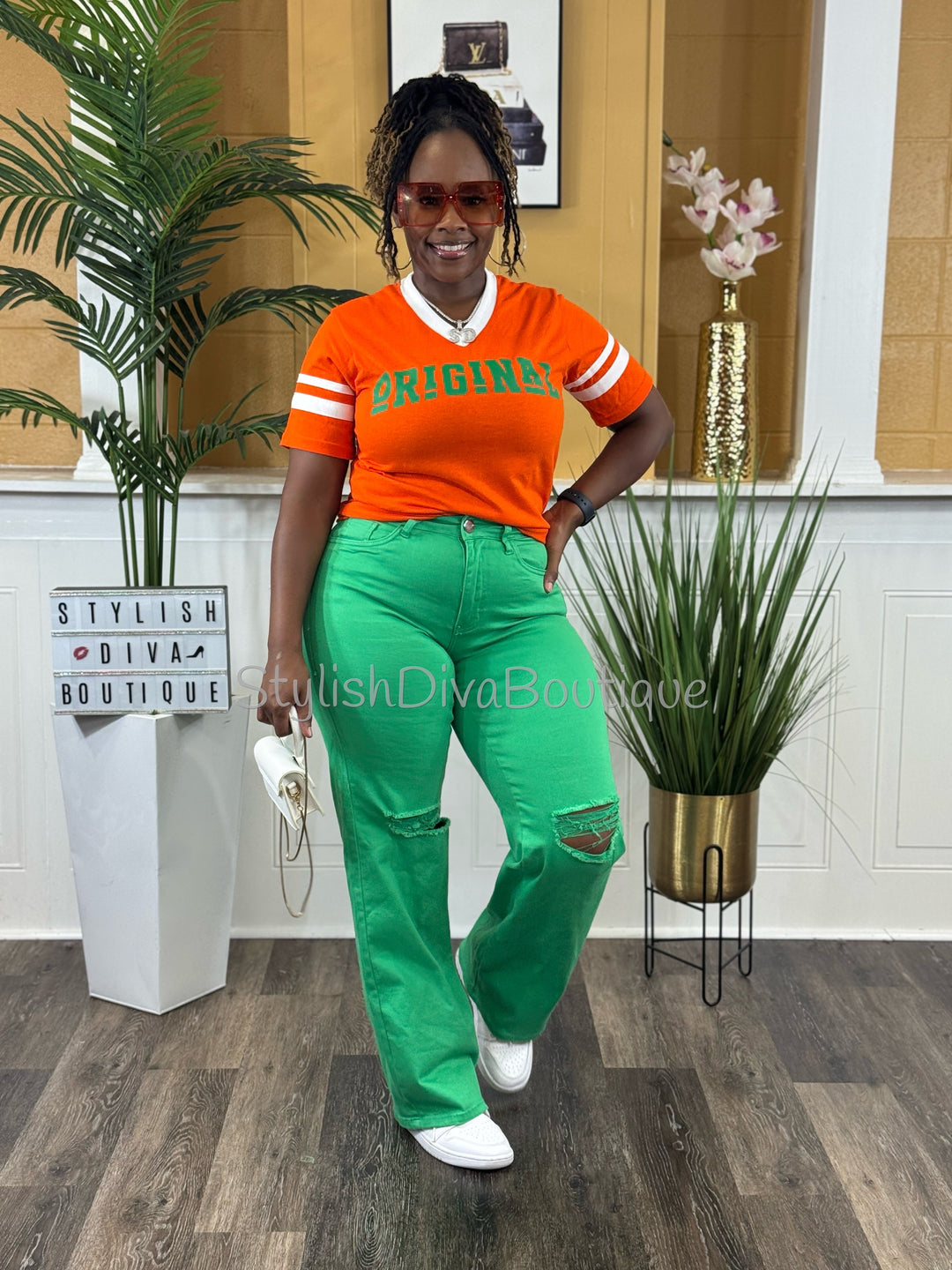 ORIGINAL Varsity Tee (Orange/Green)