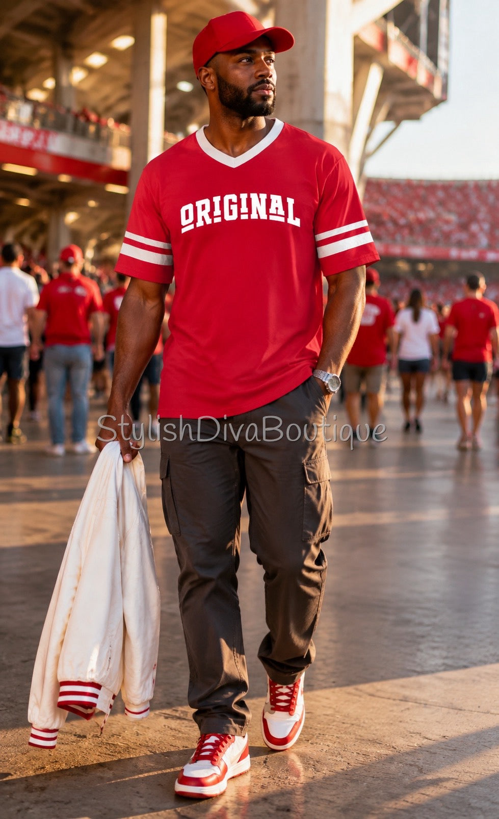 ORIGINAL Varsity Tee (Red/White)