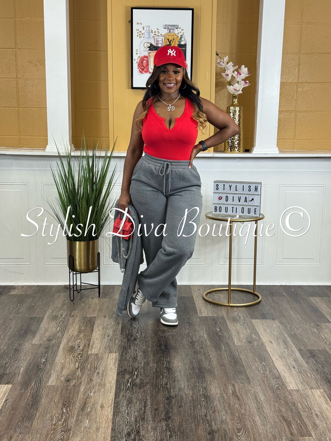 Take It Up A Notch Bodysuit (Red)