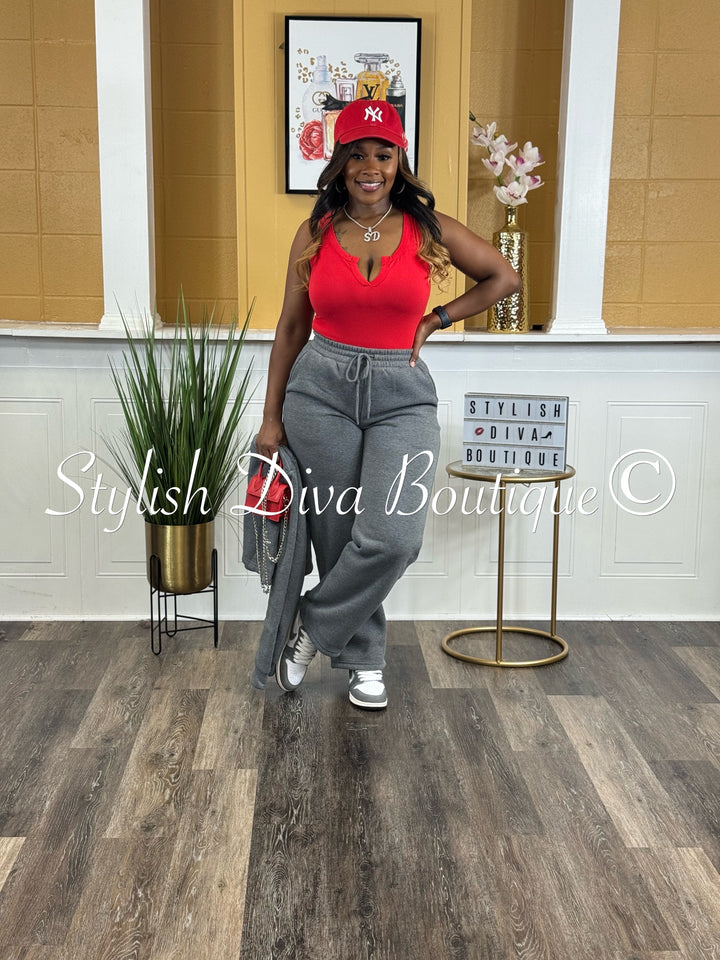 Take It Up A Notch Bodysuit (Red)