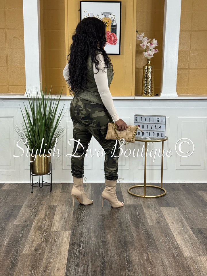 Kena Camo Cargo Joggers