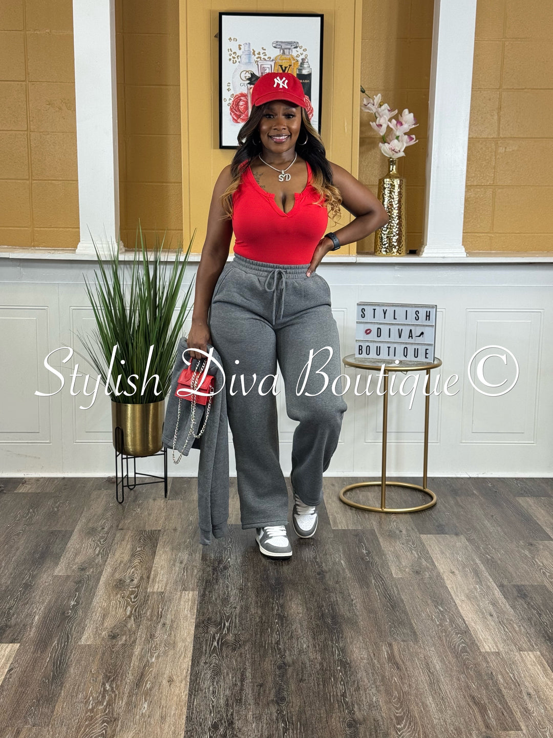 Take It Up A Notch Bodysuit (Red)