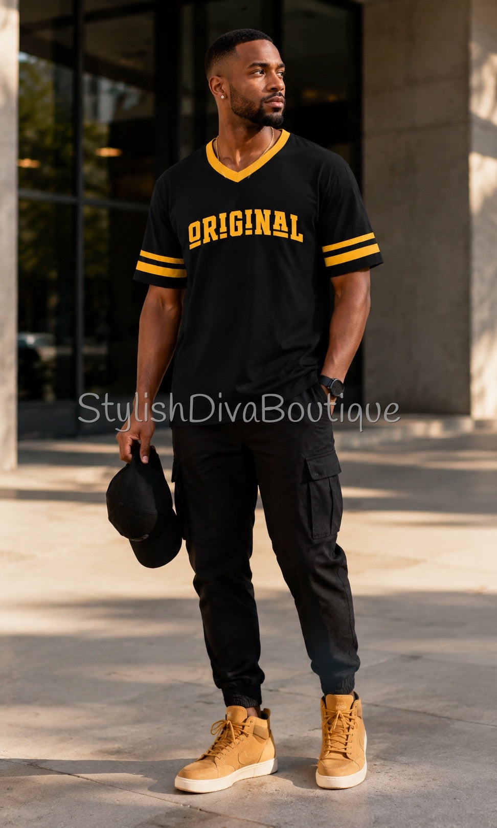 ORIGINAL Varsity Tee (Black/Gold)