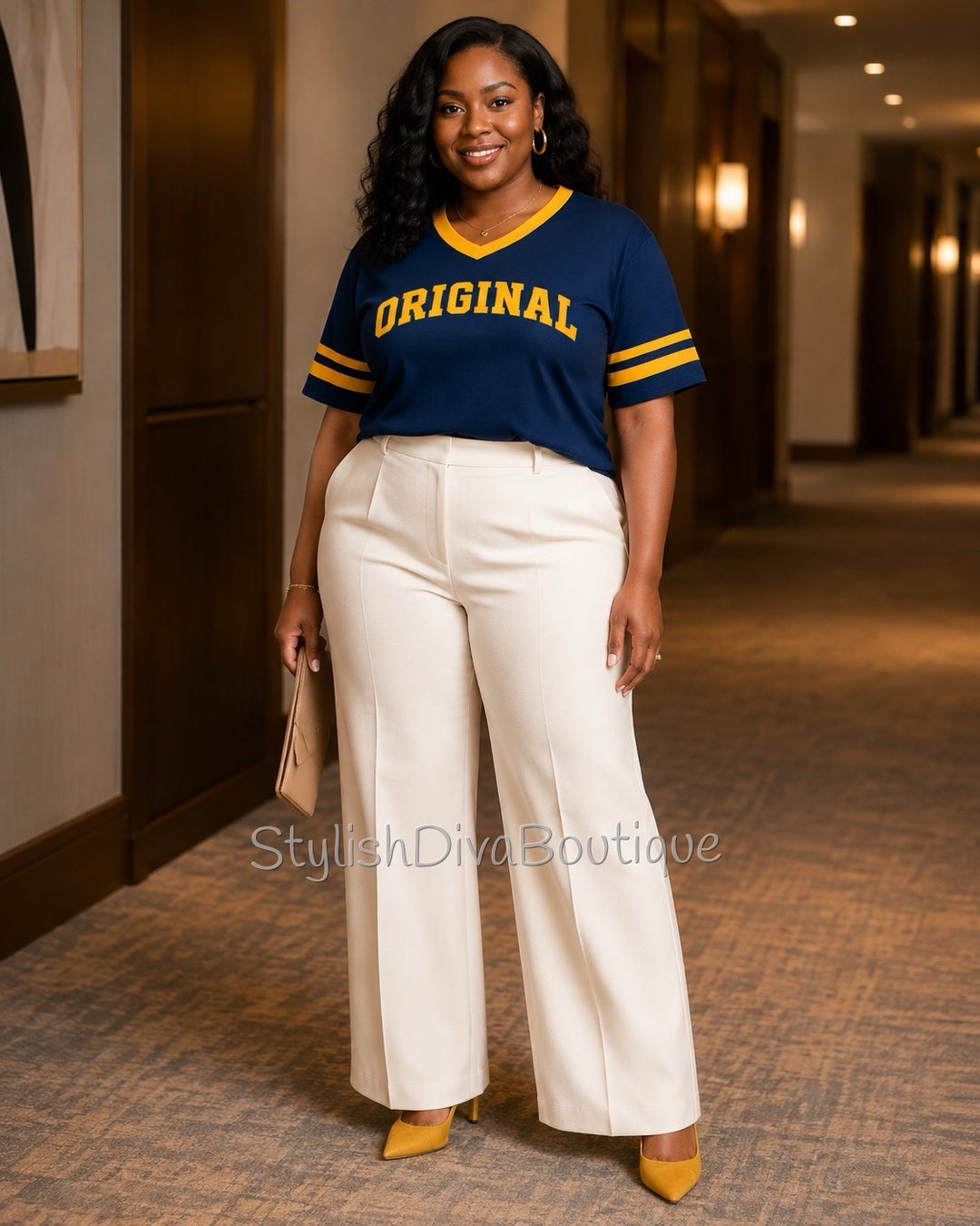 ORIGINAL Varsity Tee (Navy/Gold)