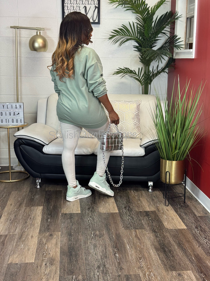 ORIGINAL Signature Sweatshirt Only up to 3XL (Metallic Silver Print)