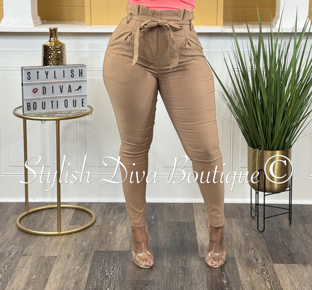 Luxe Diva Pants up to 3XL (Mocha)