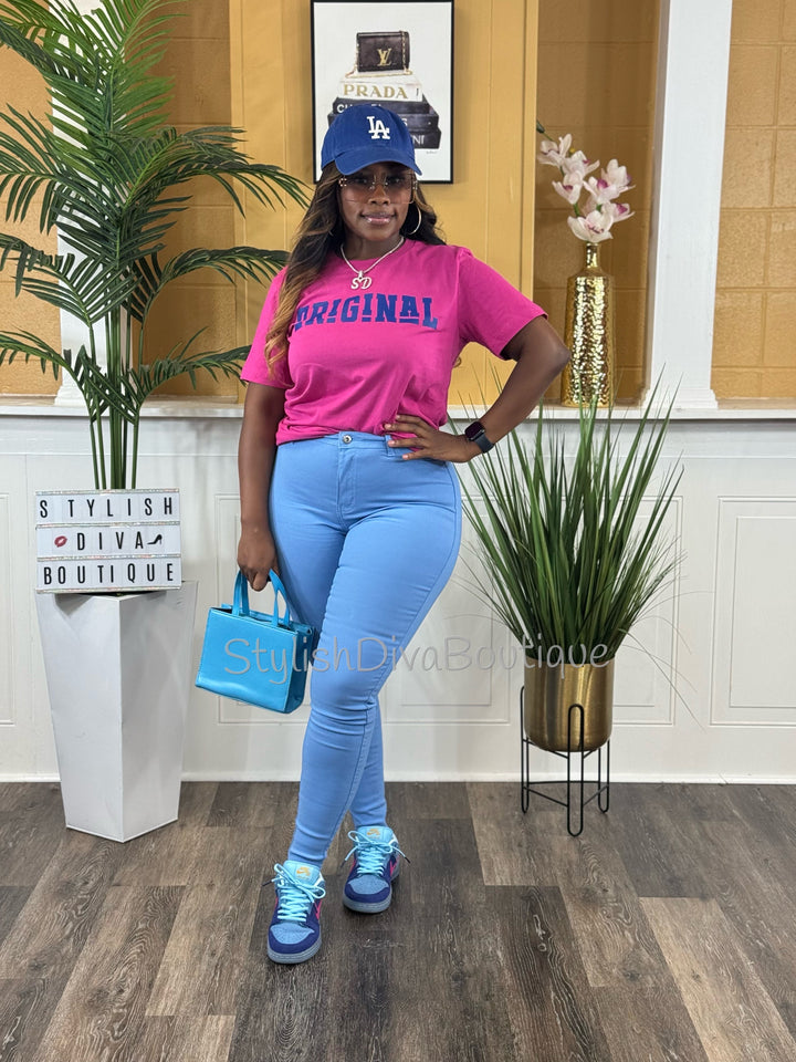 So Curvy Stretch Skinny Jeans up to 2XL (Columbia Blue)