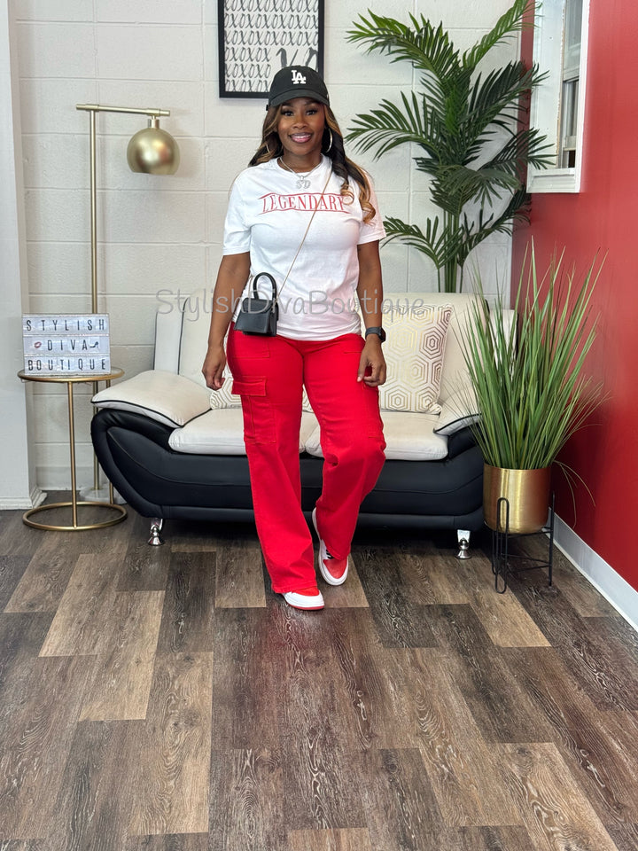 LEGENDARY Graphic Tee (Red Print)