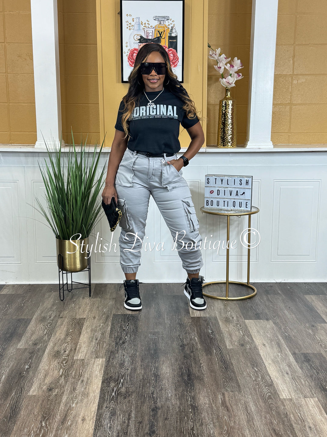 Stay ORIGINAL Graphic Tee (Grey Print)