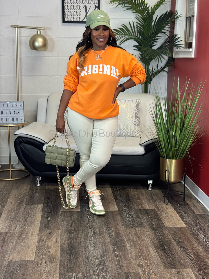 ORIGINAL Signature Sweatshirt (Tangerine Orange)
