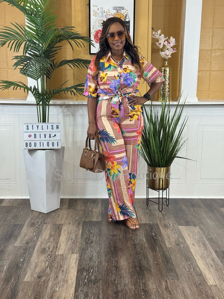 Island Escape Pants Set