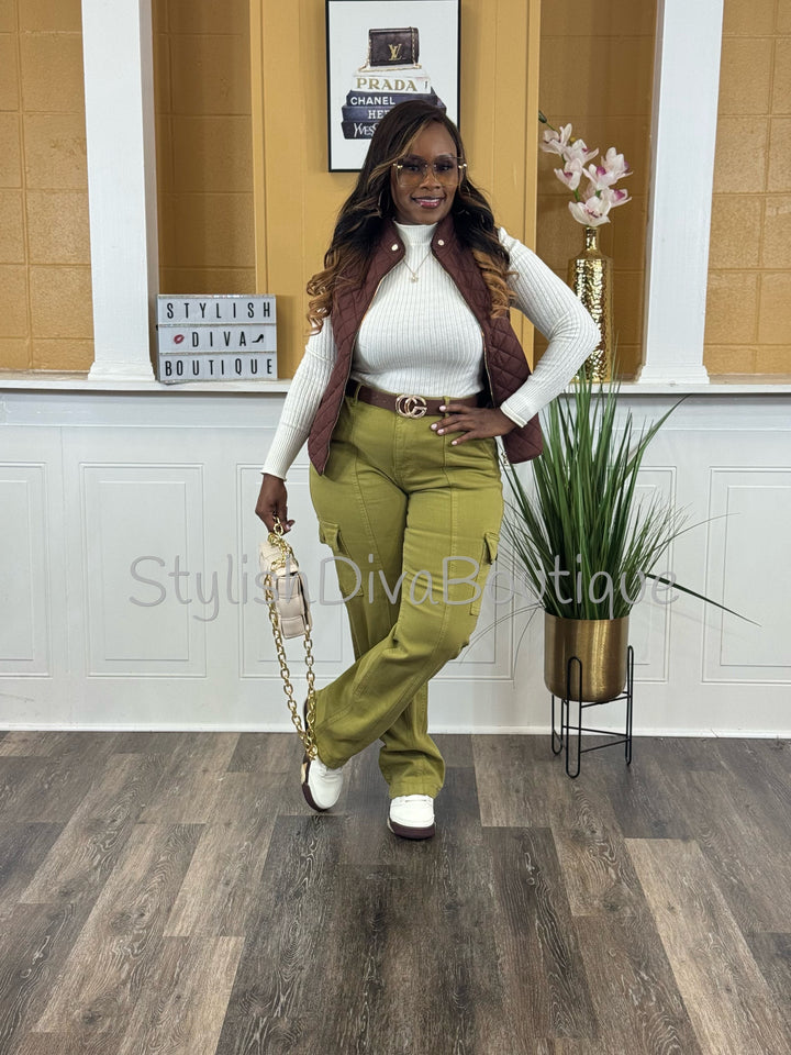 The Assignment Cargo Pants up to 24W (Matcha)