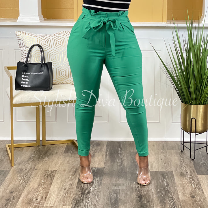 Luxe Diva Pants up to 3XL (Kelly Green)