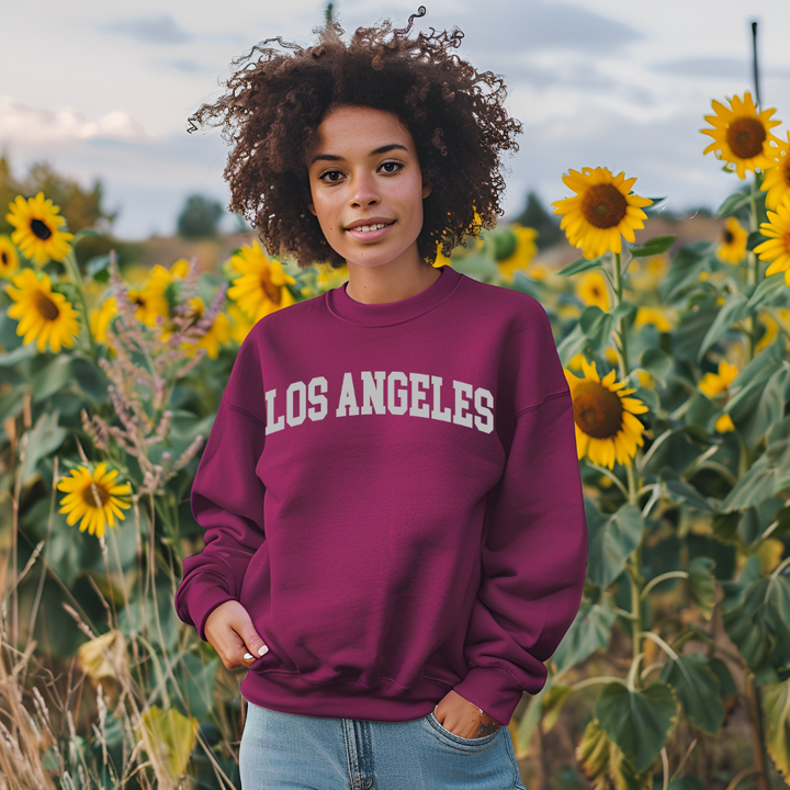 Los Angeles Sweatshirt Only up to 3XL (Grey Print)