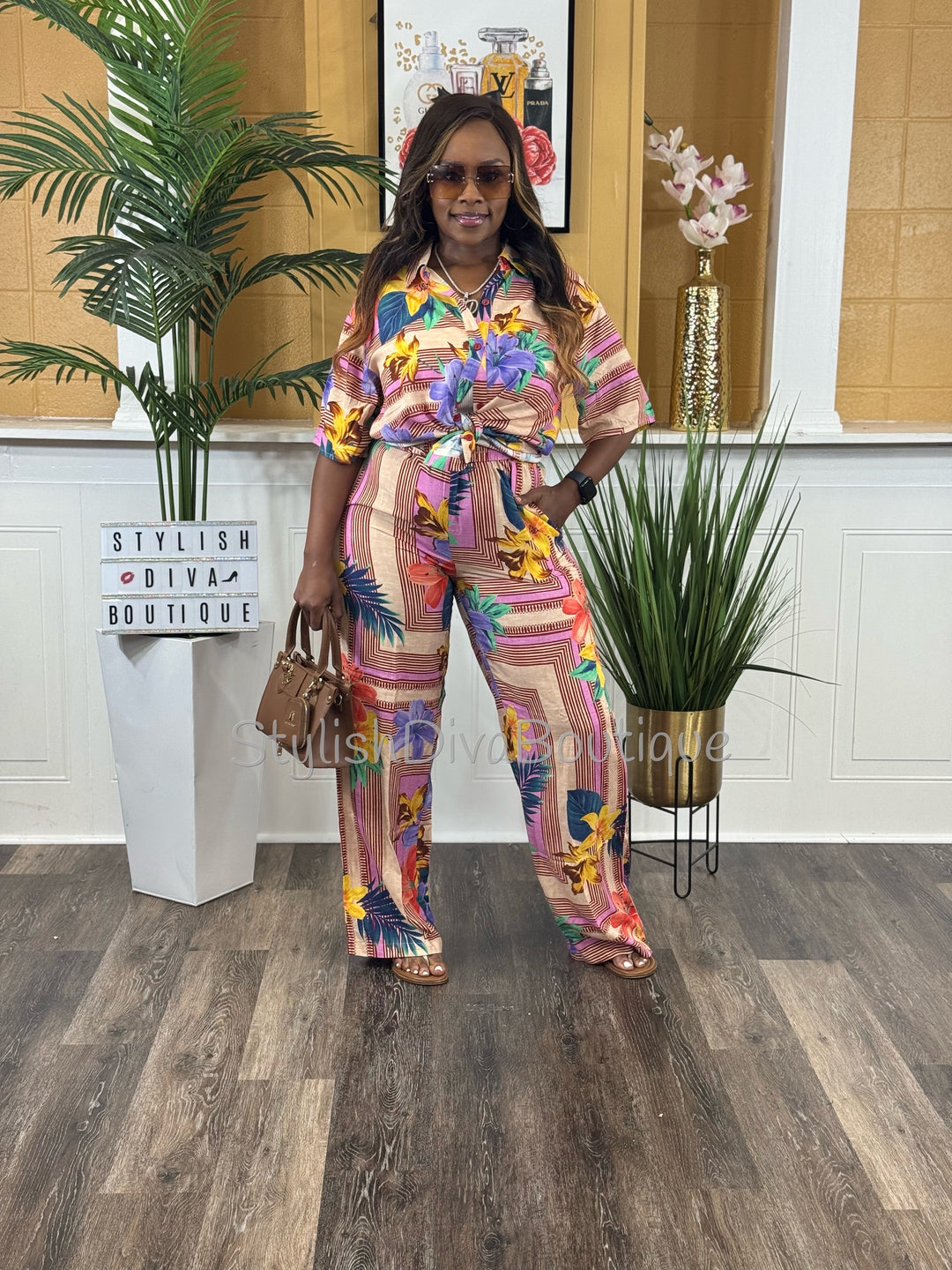 Island Escape Pants Set
