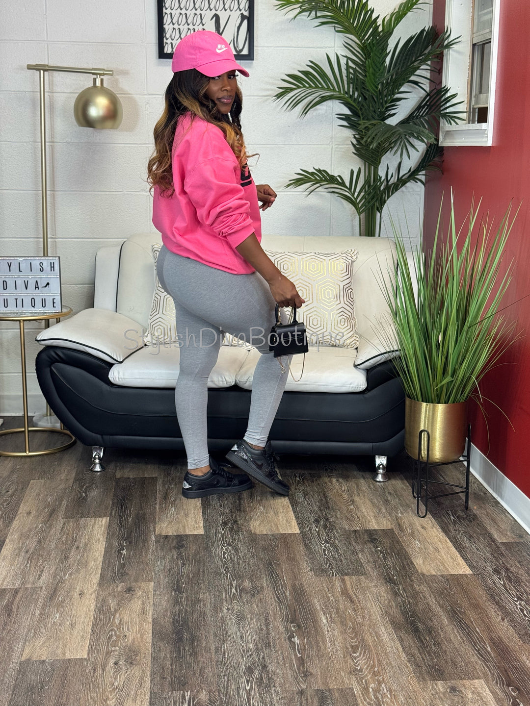 Luxe Cotton Leggings (Heather Grey)