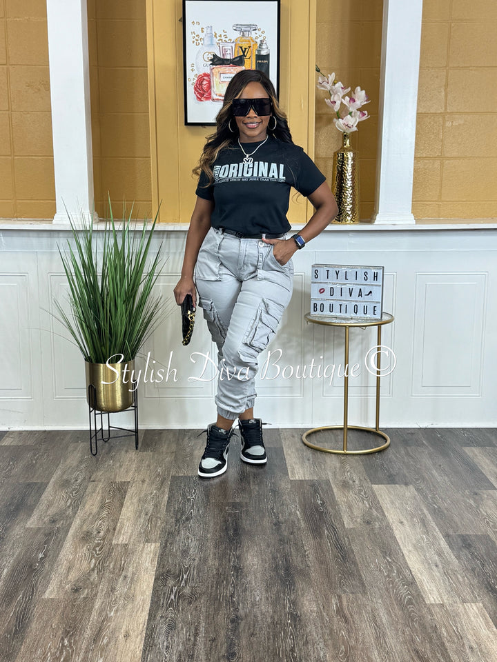 Stay ORIGINAL Graphic Tee (Grey Print)