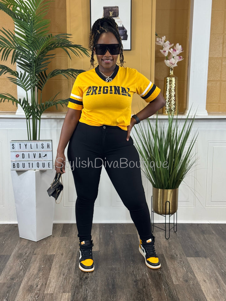 ORIGINAL Varsity Tee (Gold/Black/White)