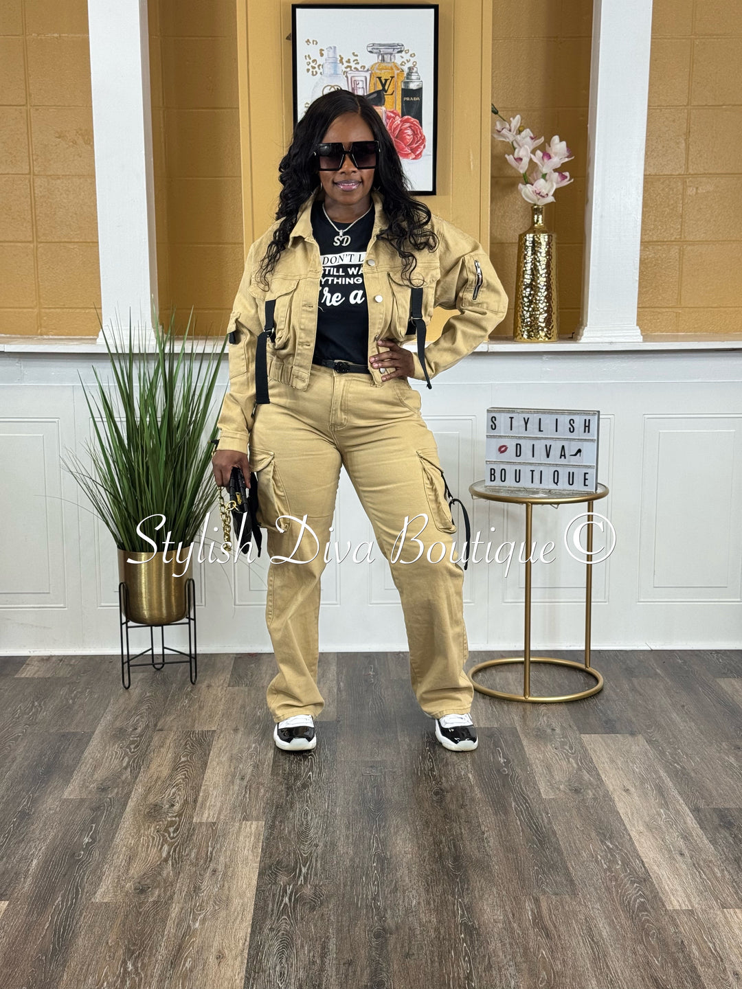 Power Play Cargo Pants (Khaki/Black)