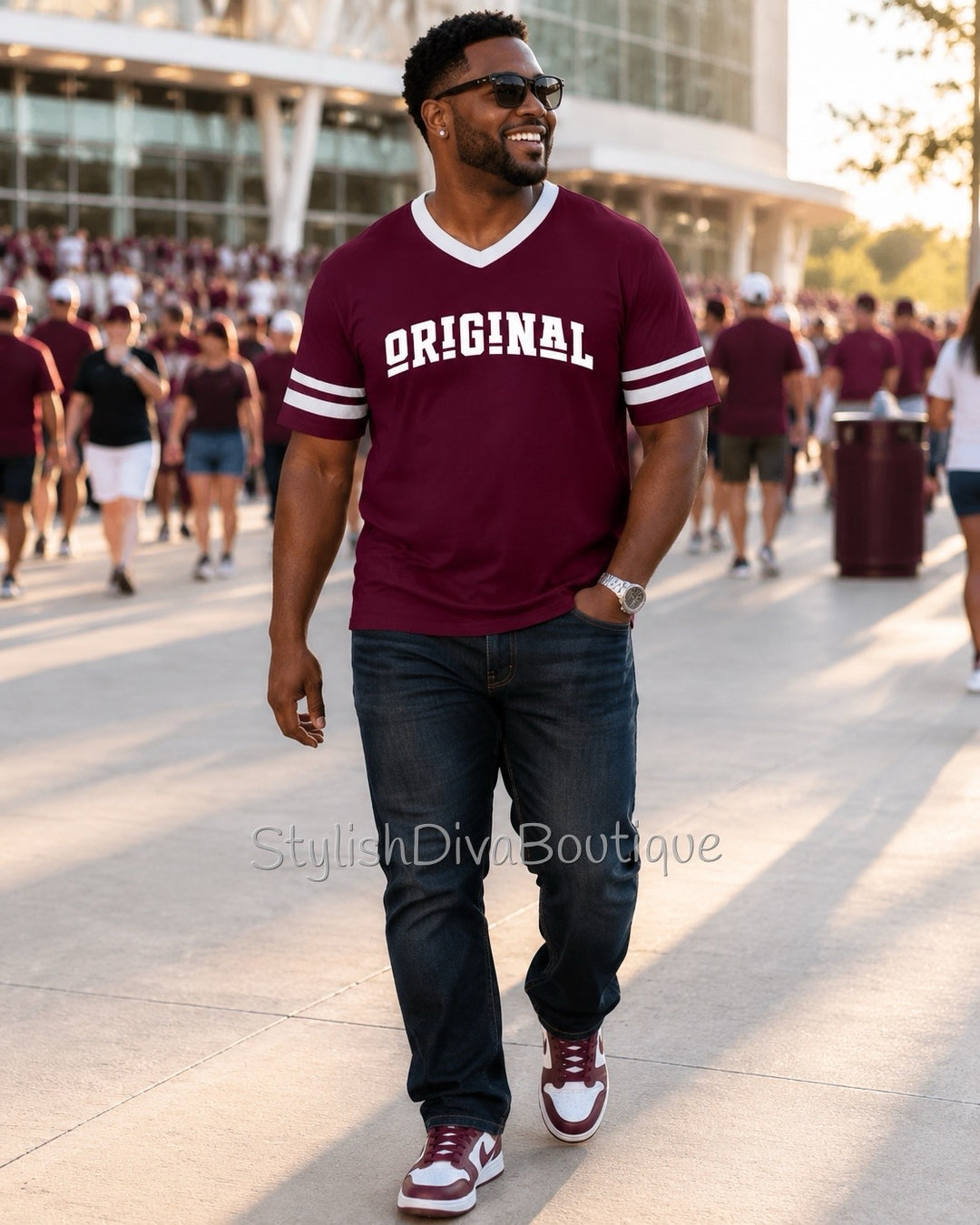 ORIGINAL Varsity Tee (Maroon/White)