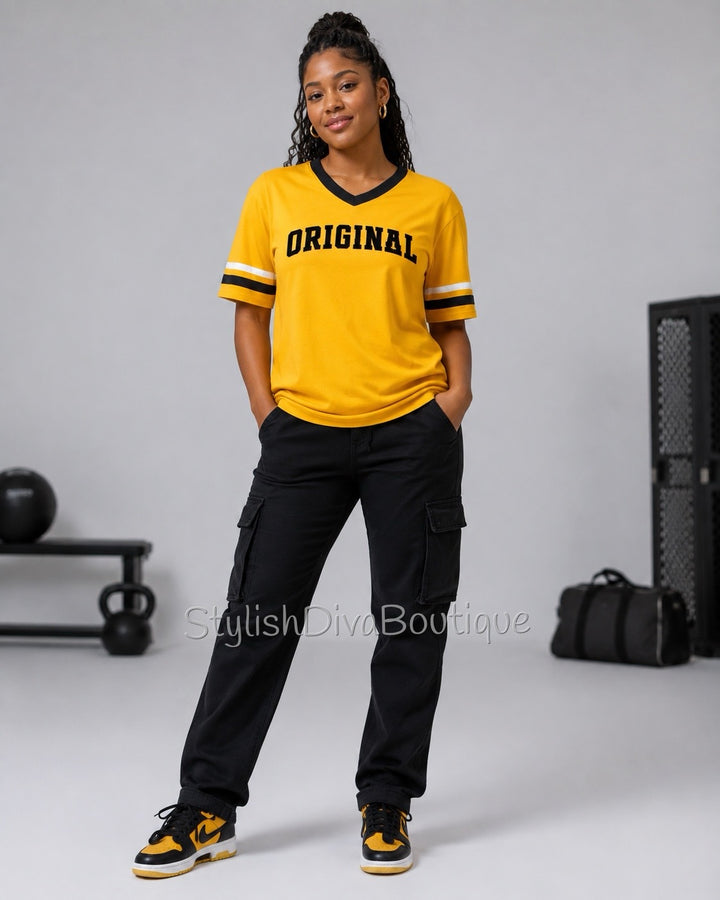 ORIGINAL Varsity Tee (Gold/Black/White)