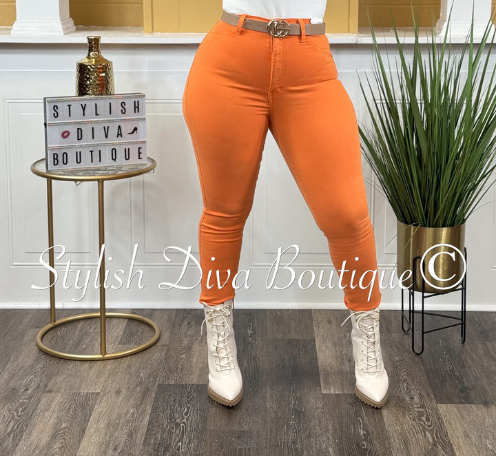 Perfect Fit Jeans (Orange)