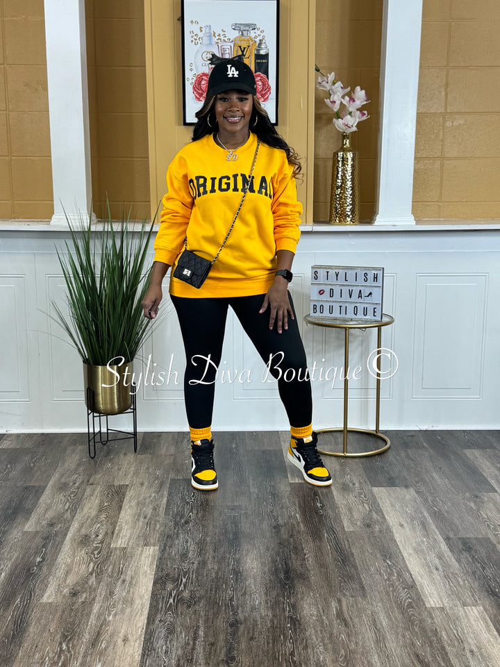 The ORIGINAL Sweatshirt Only up to 3XL (Black Print)