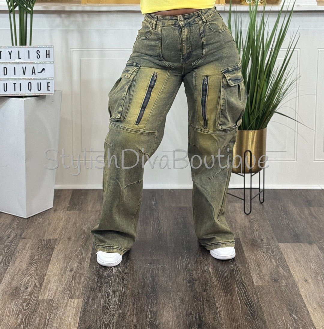 Weekend Mission Cargo Pants up to 3XL (Vintage Blue)