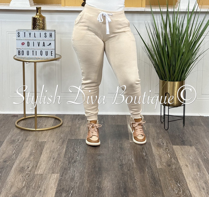 Relaxed Mode Joggers Only (Cream)