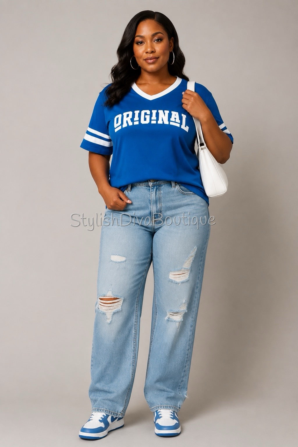 ORIGINAL Varsity Tee (Royal Blue/White)