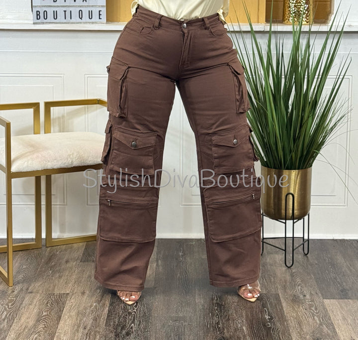 In My Element Cargo Pants (Brown)
