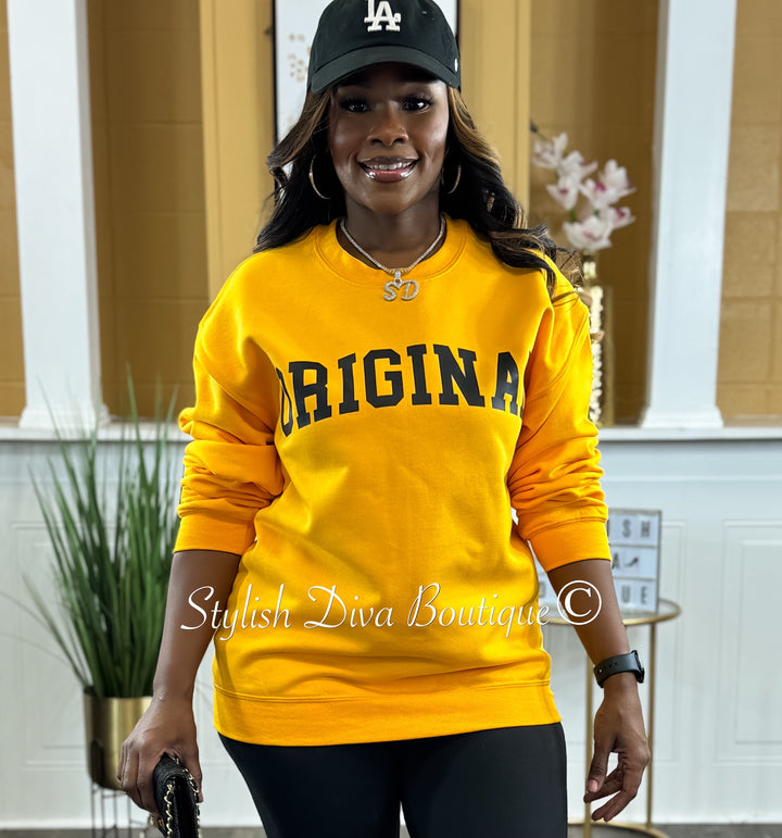 The ORIGINAL Sweatshirt Only up to 3XL (Black Print)