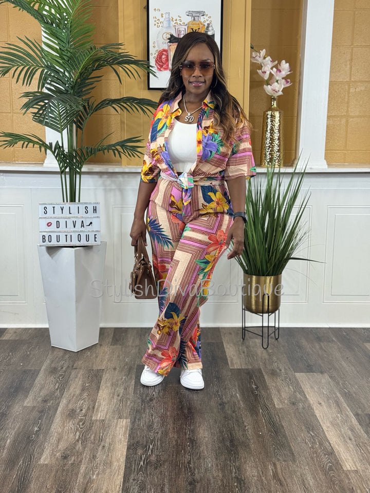 Island Escape Pants Set