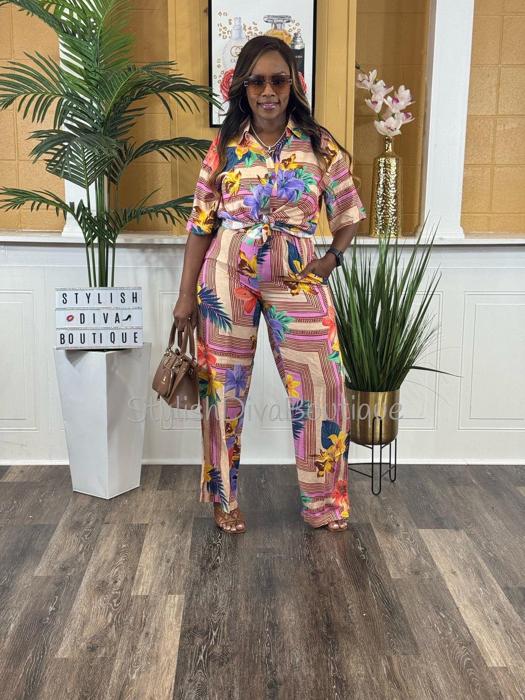 Island Escape Pants Set