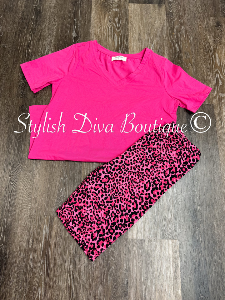 Wild Vibes Leopard Biker Sets