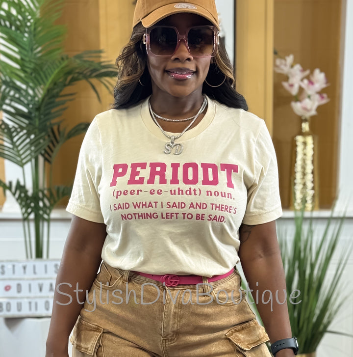 PERIODT T-Shirt (Fuchsia Berry Print)