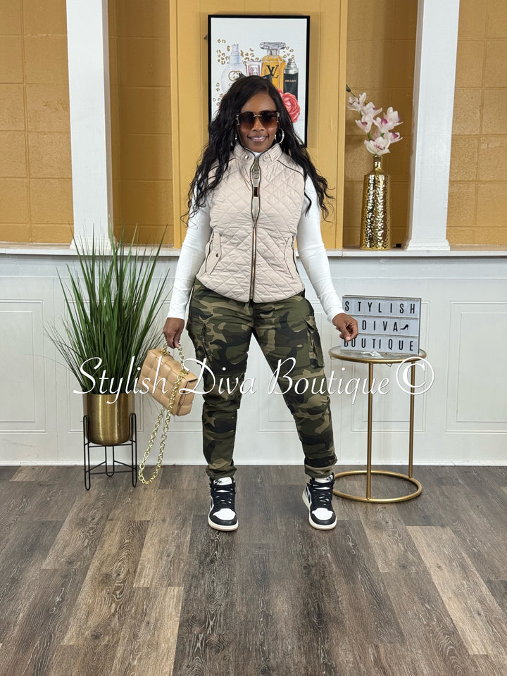 Kima Camo Cargo Joggers