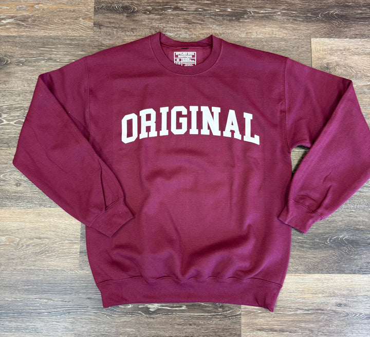 The ORIGINAL Classic Sweatshirt Only up to 3XL (White Print)