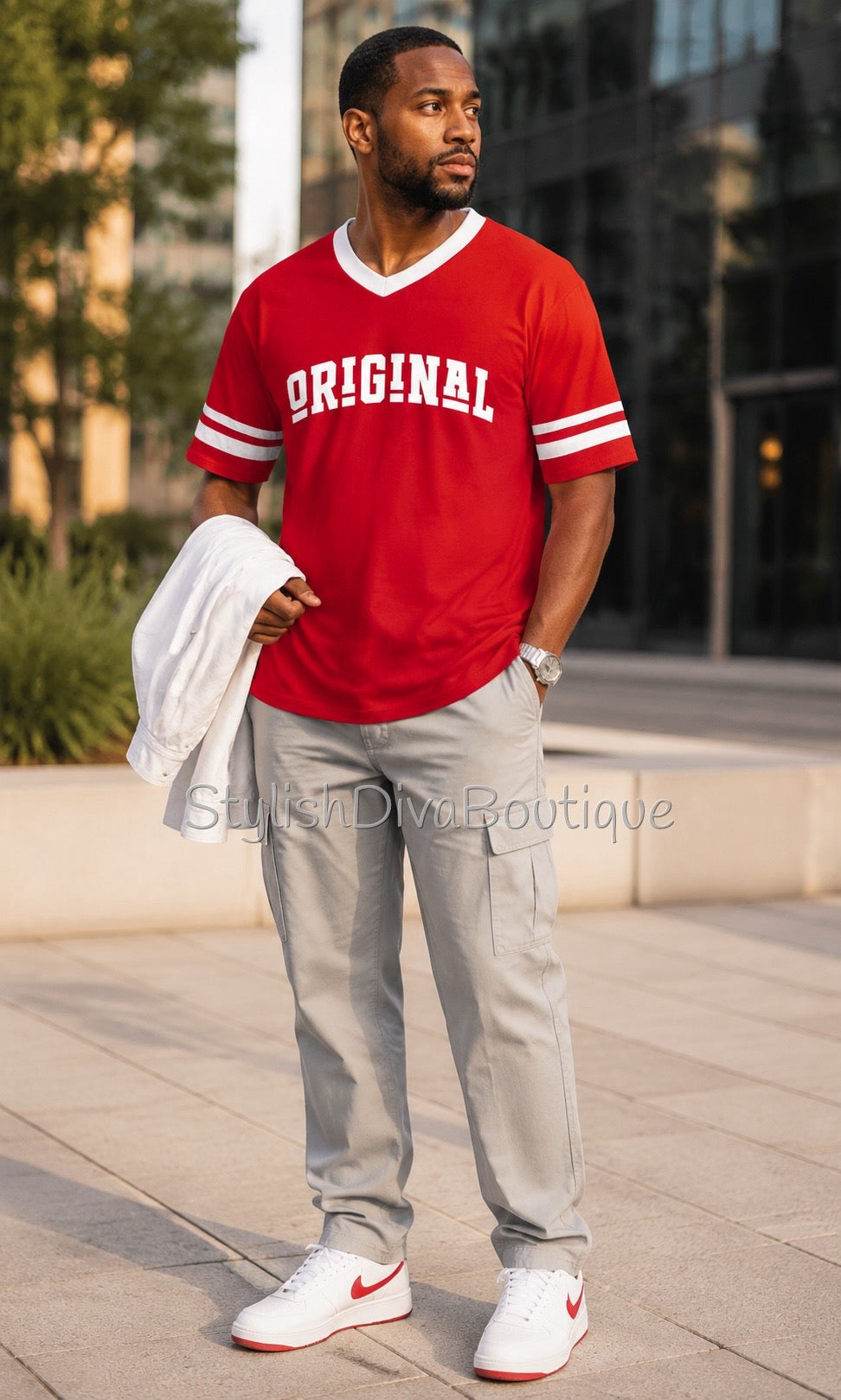 ORIGINAL Varsity Tee (Red/White)
