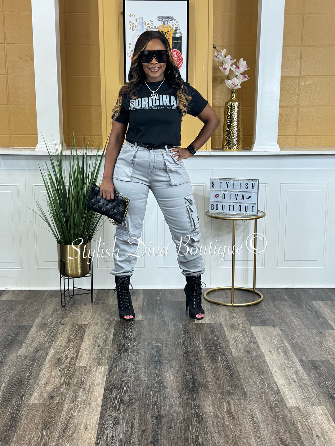 Stay ORIGINAL Graphic Tee (Grey Print)