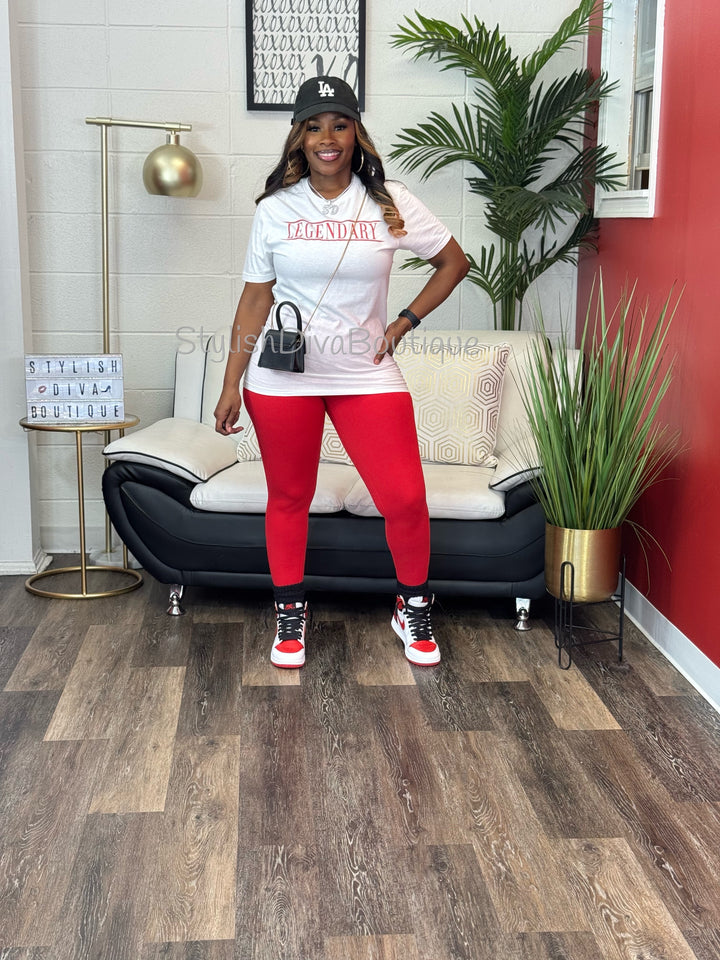 LEGENDARY Graphic Tee (Red Print)